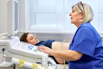 Foto Ultraschall eines Patienten